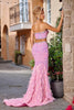 Portia and Scarlett PS24630 -long- Two-Piece Beaded Gown - Pink / 18 - Dress