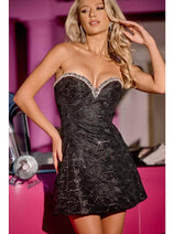 Portia and Scarlett PS24665 -short- Sweetheart Cocktail Dress with Bow Back