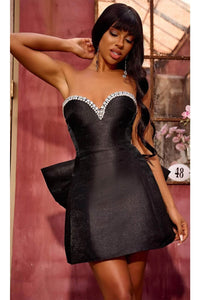 Portia and Scarlett PS24671 -short- Sweetheart Cocktail Dress with Jewels - Black / 00 - Dress