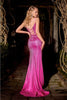 Portia And Scarlett PS24678 Embellished Plunging Neck High Slit Gown - Dress