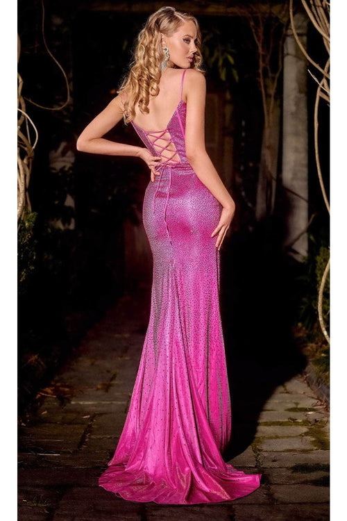 Portia and Scarlett PS24678 -long- Embellished Trumpet Prom Dress - Emerald / 14 - Dress