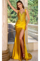 Portia and Scarlett PS24684 -long- Beaded Bustier Prom Dress - Black / 12 - Dress