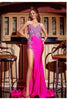 Portia and Scarlett PS24689 Embellished Sweetheart Pageant Gown - HOT PINK / 00 - Dress
