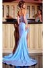 Portia and Scarlett PS24689 -long- Prom Dress with Bejeweled Bodice - Black / 18 - Dress