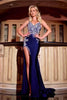 Portia and Scarlett PS24689 -long- Prom Dress with Bejeweled Bodice - Black / 24 - Dress