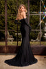 Portia And Scarlett PS24690 Ruched Crystal Beadwork Evening Gown - Dress