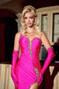 Portia And Scarlett PS24690 Ruched Crystal Beadwork Evening Gown - Dress