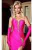 Portia and Scarlett PS24690E - long-Strapless Evening Gown with Crystal Beading - Emerald / 4 - Dress