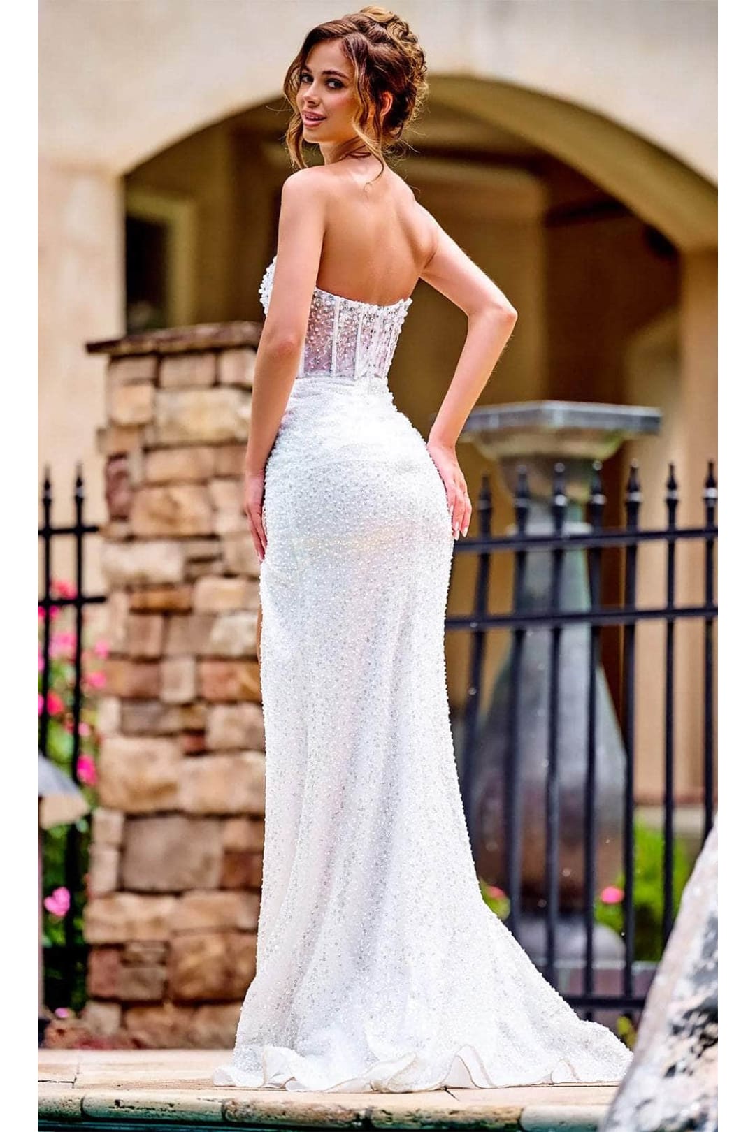 Portia and Scarlett PS24942 - long - Asymmetrical Prom Dress with Embellishments - Black / 14 - Dress
