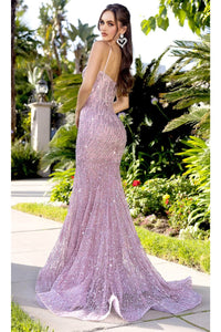 Portia and Scarlett PS25156 - Intricate Embellished Prom Dress - Blue / Prom Dresses