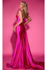 Portia and Scarlett PS25203 - Sash Detailed Prom Dress - Cobalt / Prom Dresses