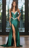 Portia and Scarlett PS25203 - Sash Detailed Prom Dress Prom Dresses 00 / Emerald