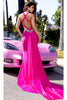 Portia and Scarlett PS25223 - Crisscross Back Prom Dress Prom Dresses 00 / Blue