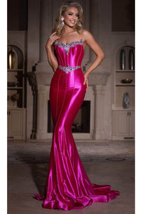 Portia and Scarlett PS25261 - Jewel Ornate Prom Dress - Black / 00 - Prom Dresses