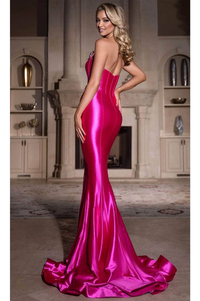 Portia and Scarlett PS25261 - Jewel Ornate Prom Dress - Black / 2 - Prom Dresses