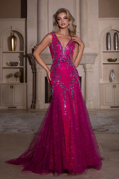 Portia and Scarlett PS25289 Dress - Black/Silver / 00 - Prom