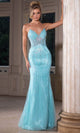 Vestido tubo con escote en V y espalda con cordones y cuentas – Portia and Scarlett PS25331