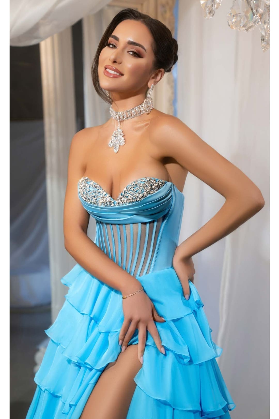 Portia and Scarlett PS25961 Dress - Aqua / 00 - dress