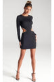 Portia and Scarlett PS323B -short- Jewel Sheath Cocktail Dress - Black / 00 - Dress