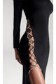 Portia and Scarlett PS326B -long- High Neck Sheath Dress for Evening Wear - Black / 4 - Dress