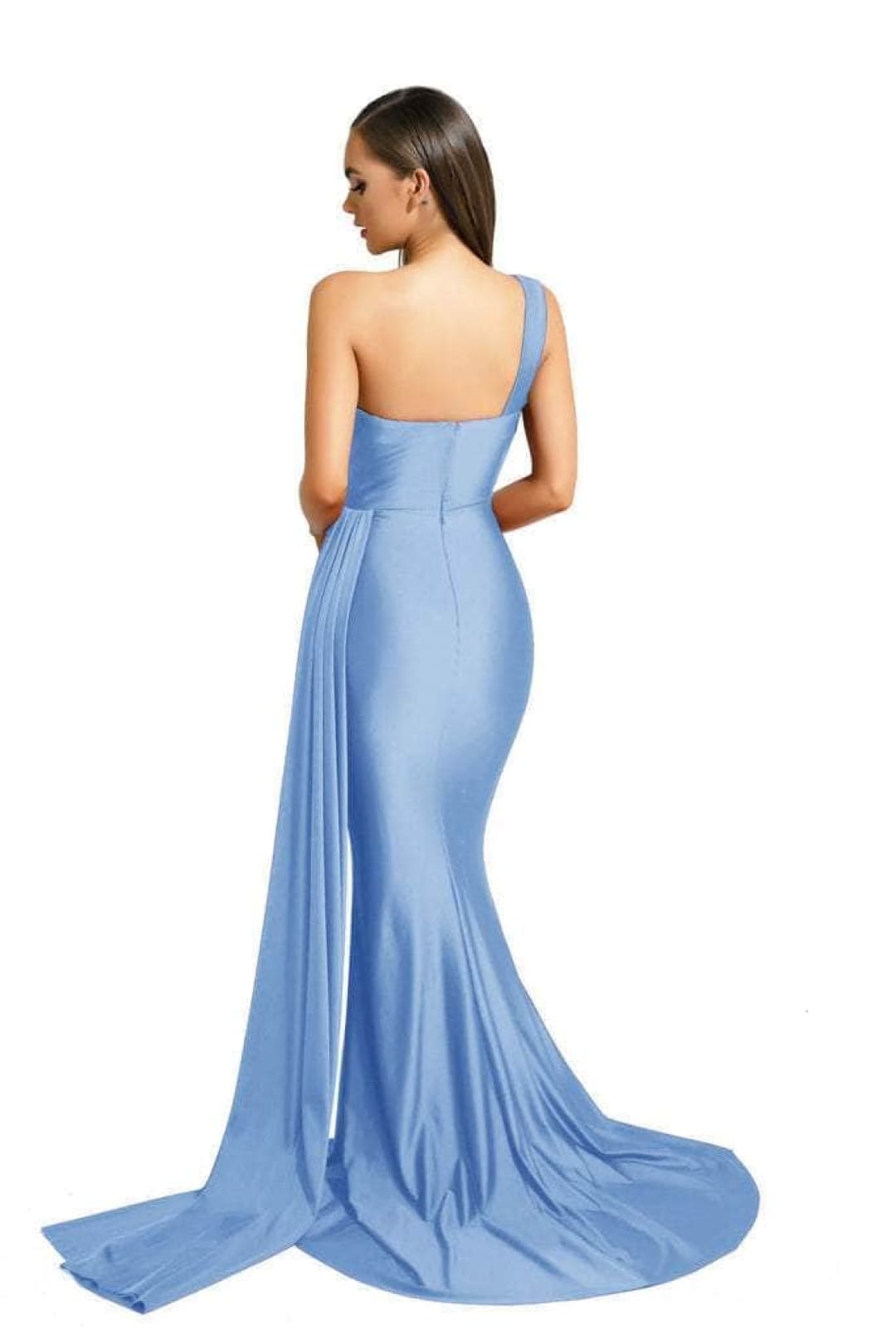 Portia and Scarlett PS6321 -long- Evening Dress with a Draped One-Shoulder Detail - Dress