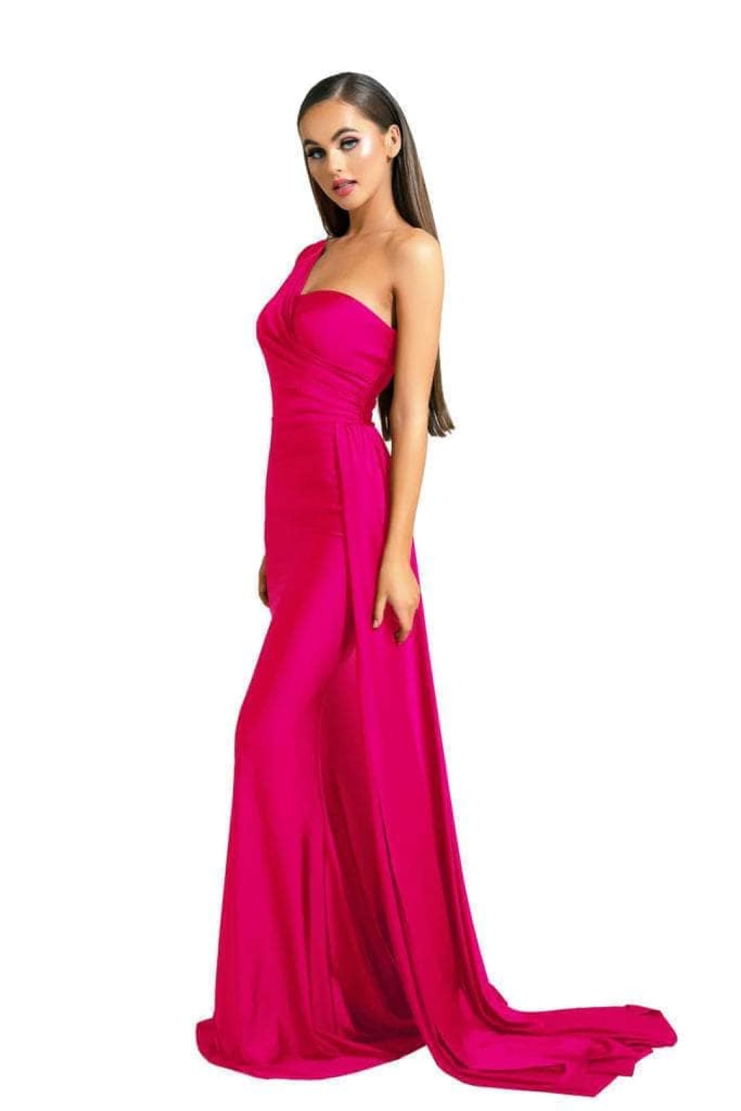 Portia and Scarlett PS6321 -long- Evening Dress with a Draped One-Shoulder Detail - Dress