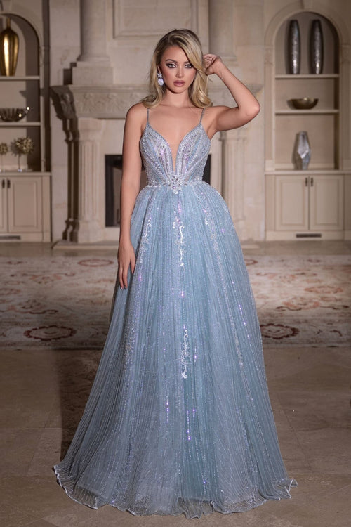 Portia & Scarlett PS25310 - Light Blue / 8 - Dresses