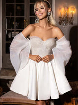 Portia & Scarlett Short Prom Dress A-Line Graduation Cocktail PS24016