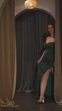 Vestido de dama de honor Ladivine de talla grande, largo y elástico, CD790C - Nueva colección