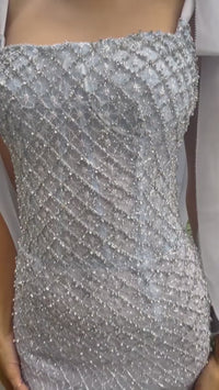 Vestido de cóctel semiformal midi de Andrea &amp; Leo, largo hasta la rodilla, A1110
