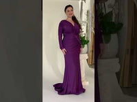Sorority Formal Dress For Rush Long Outfit V-neck Mermaid Gown