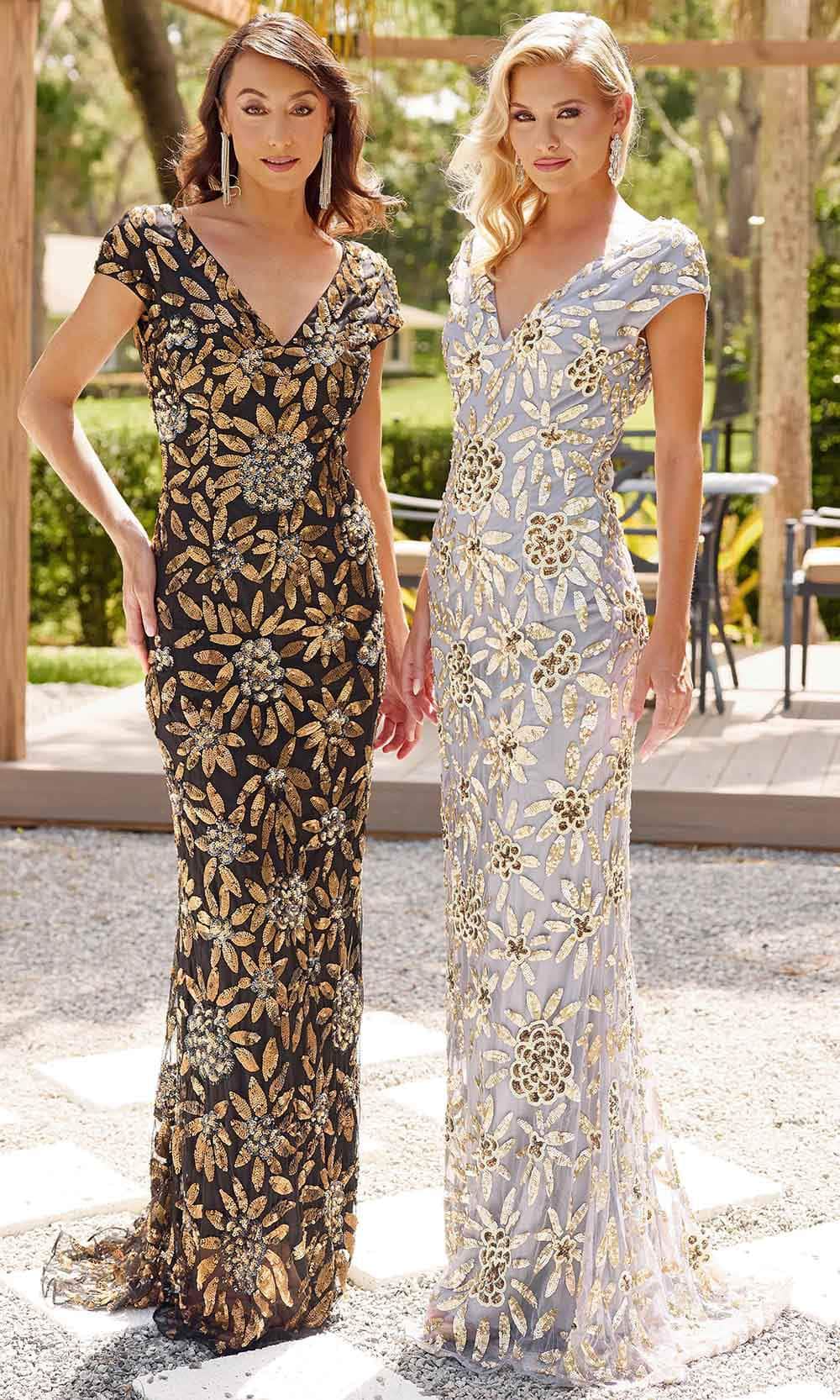 Primavera Couture Black Multi Mother of the Bride Dresses