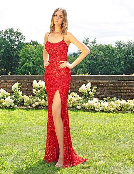Primavera Couture Neon Lilac Prom Dresses