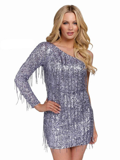 Primavera Couture Beaded Short Prom Dress 3858 - The Dress Outlet