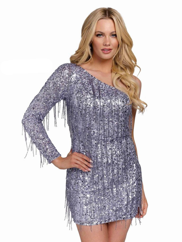 Primavera Couture Beaded Short Prom Dress 3858 - The Dress Outlet