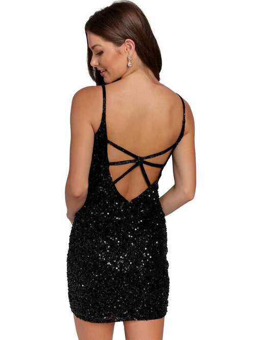 Primavera Couture 3572 Beaded Short Homecoming Dress