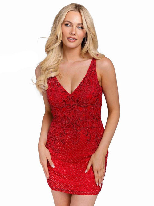Primavera Couture Prom Short Cocktail Dress 3827 - The Dress Outlet