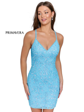 Primavera Couture 3353 Prom Short Fitted Dress