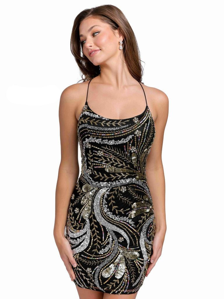 Primavera Couture Prom Short Sexy Fitted Dress 3848 - The Dress Outlet