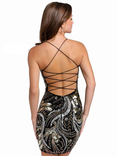 Primavera Couture 3848 Short Fitted Dress