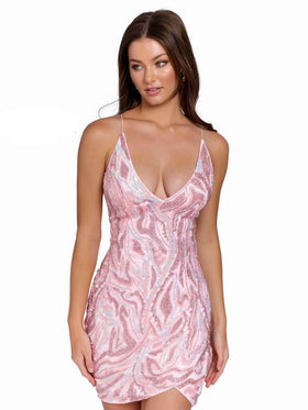 Primavera Couture 3844 Short Prom Dress