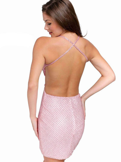Primavera Couture 3821 Short Beaded Dress