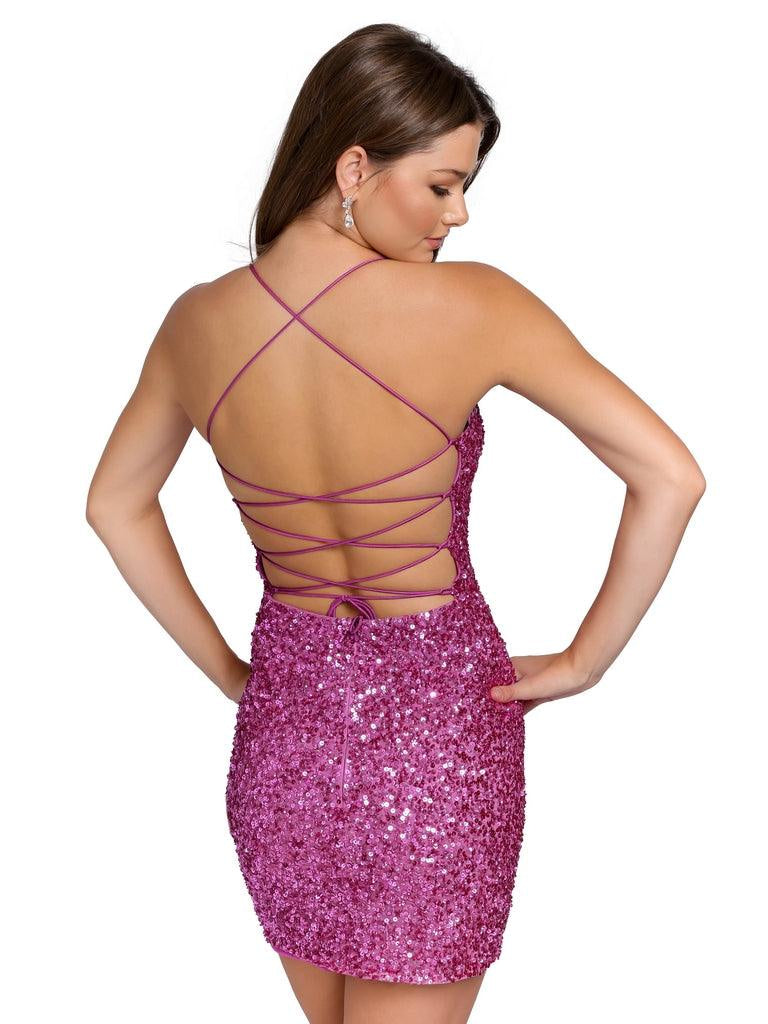 Primavera Couture 3351 Short Fitted Prom Dress