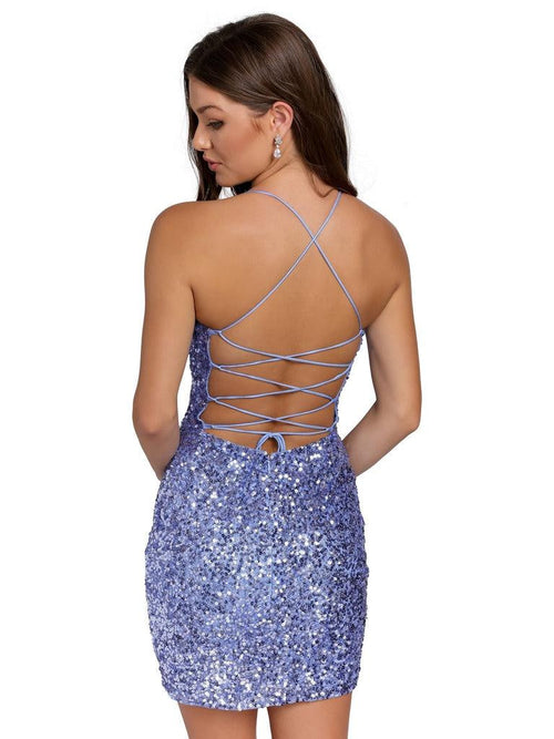Primavera Couture 3351 Short Fitted Prom Dress