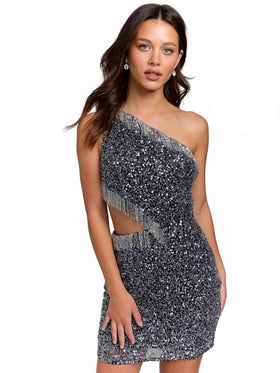 Primavera Couture 3863 One Shoulder Prom Dress