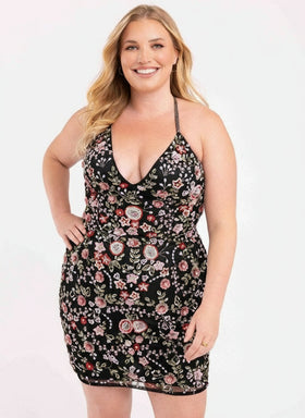 Primavera Couture 3881 Short Plus Size Dress