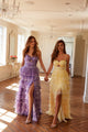 Print Sleeveless A-line Tiered Gown by Juliet JT2508A - Long Formal Dresses