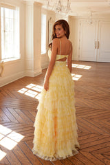 Print Sleeveless A-line Tiered Gown by Juliet JT2508A - Long Formal Dresses
