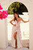 Print Sleeveless Ruffled Slit Gown by Juliet JT2572U - Long Formal Dresses