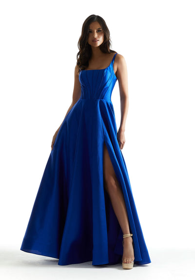 Prom Dresses A Line Slit Long Formal Prom Dress Royal